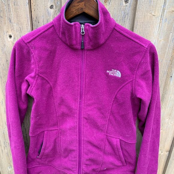 2013 The North Face Magenta Fleece Full Zip Jacket Medium - Picture 7 of 7